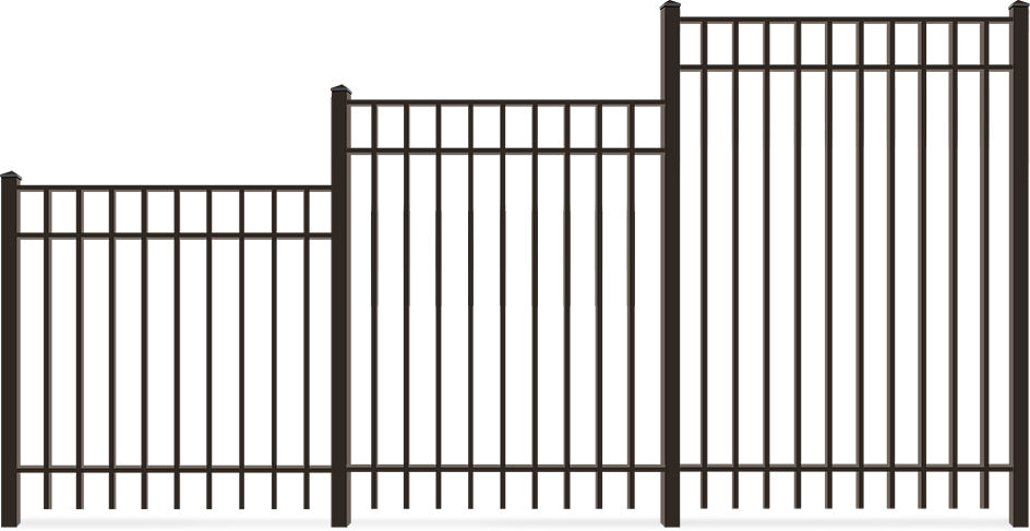 Residential Aluminum fence height options San Antonio, Texas