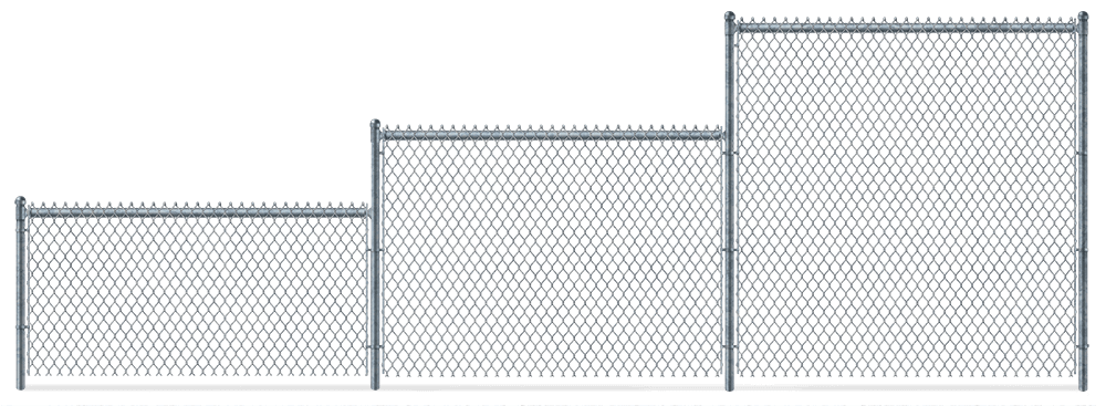 Residential Chain Link fence height options San Antonio, Texas