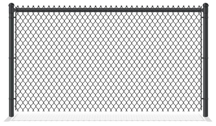 Black PVC-Coated Chain Link Fence