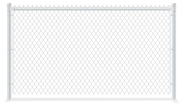 White PVC-Coated Chain Link Fence
