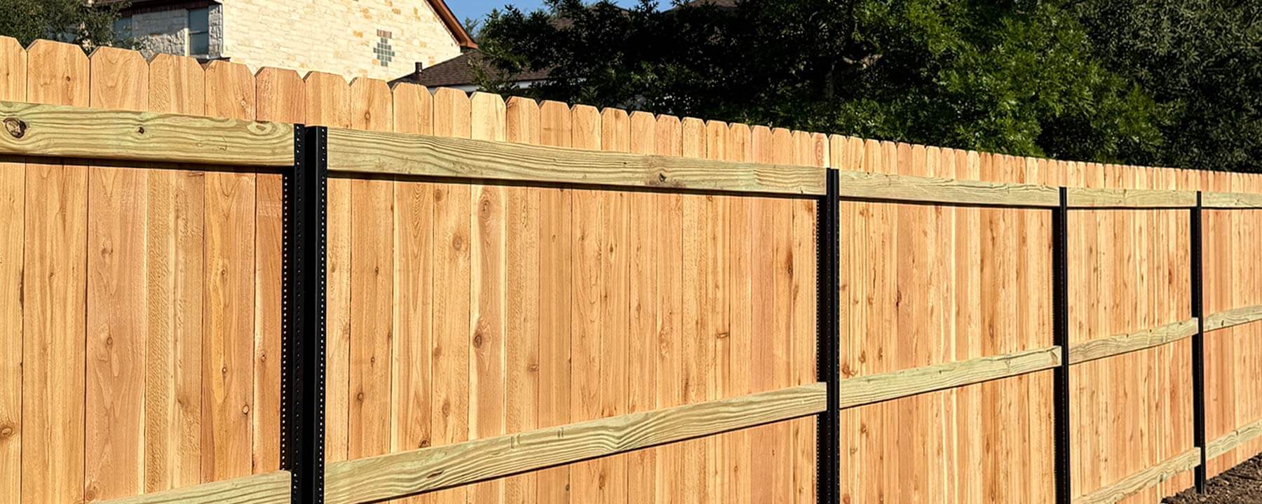 Residential fence installed in San Antonio, Texas