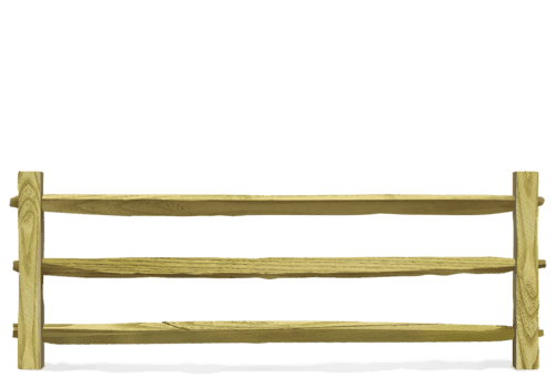 Split Rail wood fence