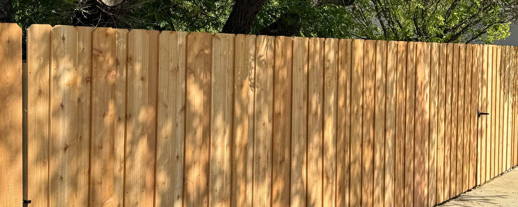 Wood fence installed in San Antonio, Texas