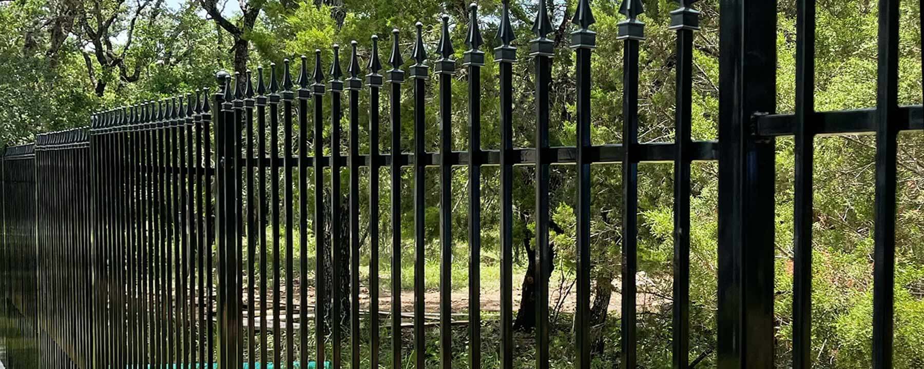 Wrought Iron fence installed in San Antonio, Texas