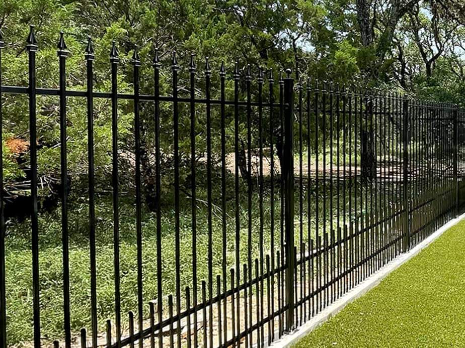 Wrought iron fence installed by G's Fence Company