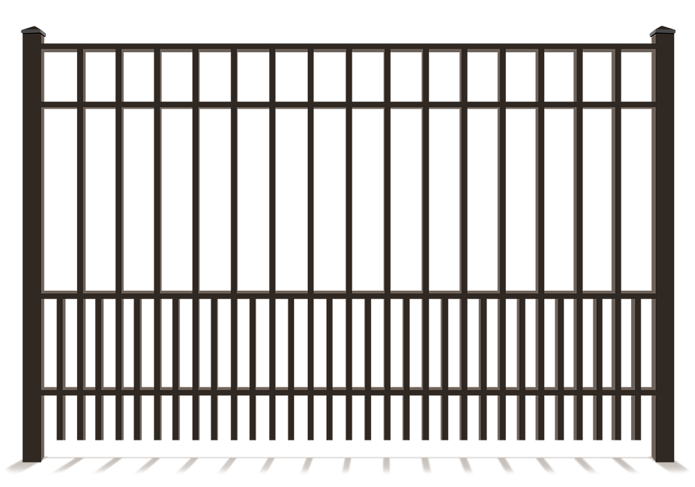 wrought iron pet fence with puppy pickets