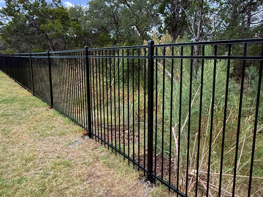 Aluminum fence in Shavano Park Texas